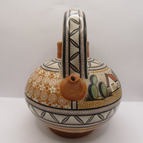 Fernando Jimon Melchor Mexican Tonala Pottery Pitcher - Picture 3 of 9